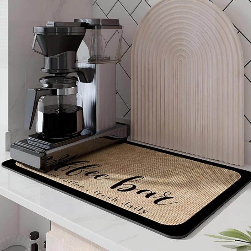 Rubber Tray - Versatile and Quick-Drying Mat, Perfect for Kitchen Countertop, Absorbs Spills While Enhancing Your Serving Experience